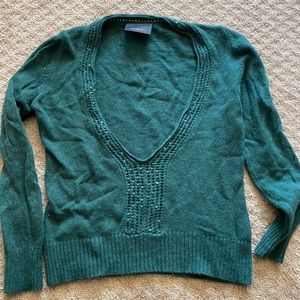 🎄Akiabara Sequin wool/angora/cashmere LS sweater